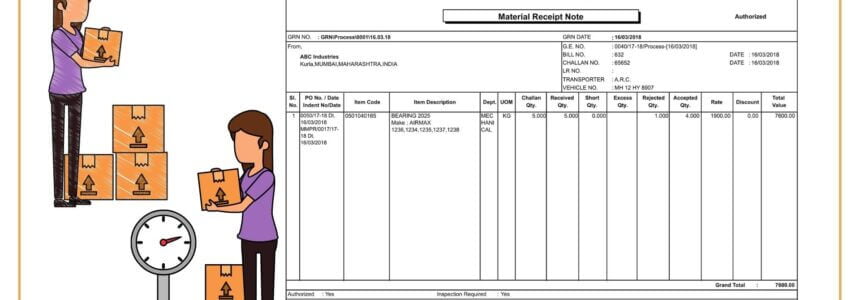 Goods Received Note | Goods Receipt Note | GRN Format